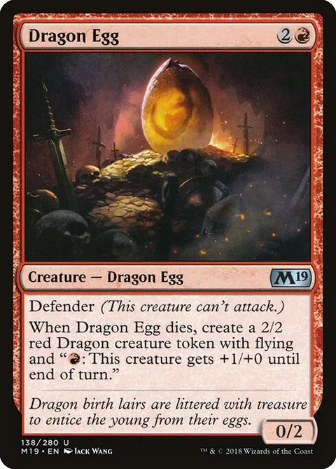 Dragon Egg, carte 138 de Core Set 2019