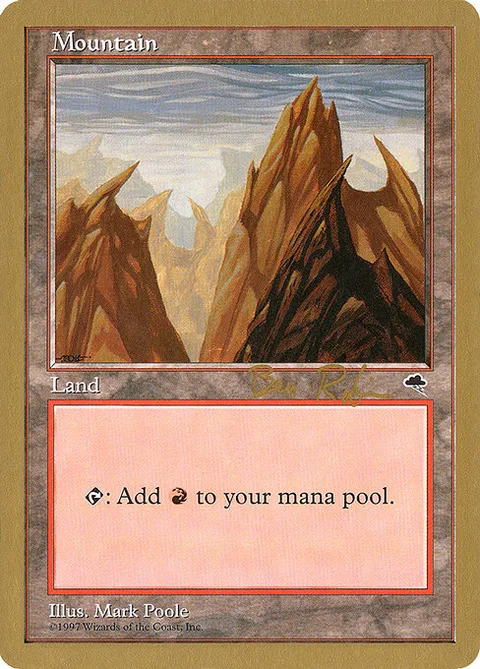Mountain, carte br343 de World Championship Decks 1998