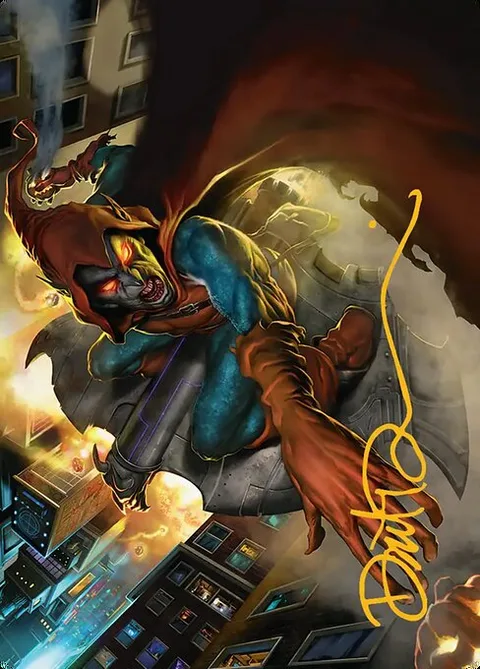 Hobgoblin, Mantled Marauder // Hobgoblin, Mantled Marauder, card 15 from Marvel's Spider-Man Art Series