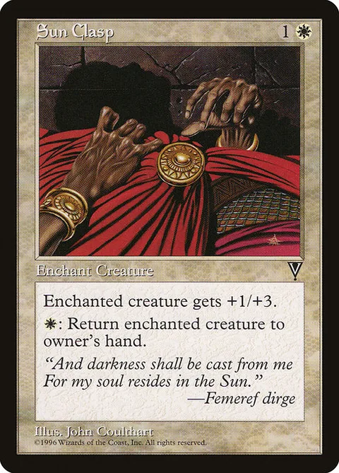Sun Clasp, card 21 from Visions