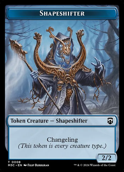 Shapeshifter, card 8 from Modern Horizons 3 Commander Tokens