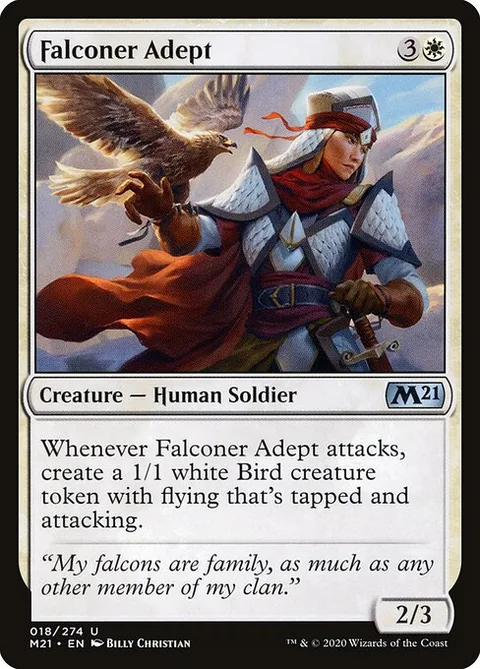 Falconer Adept, carte 18 de Core Set 2021