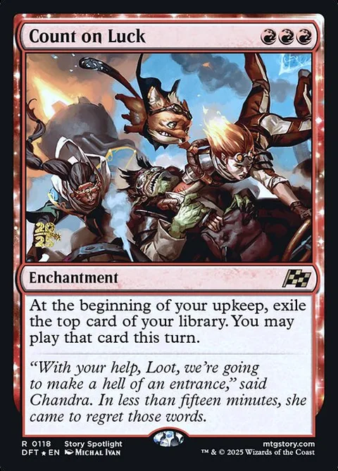 Count on Luck, card 118s from Aetherdrift Promos