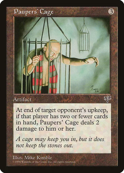 Paupers' Cage, card 314 from Mirage