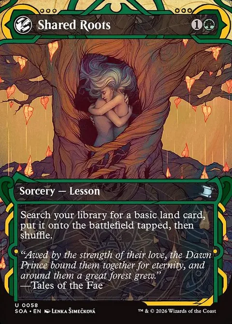 Shared Roots, carte 58 de Secrets of Strixhaven Mystical Archive