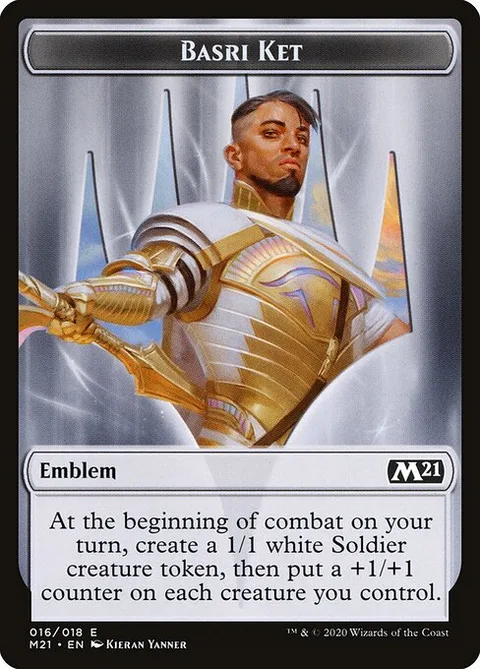 Basri Ket Emblem, card 16 from Core Set 2021 Tokens