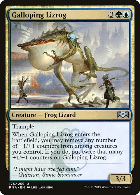 Galloping Lizrog, carte 175 de Ravnica Allegiance