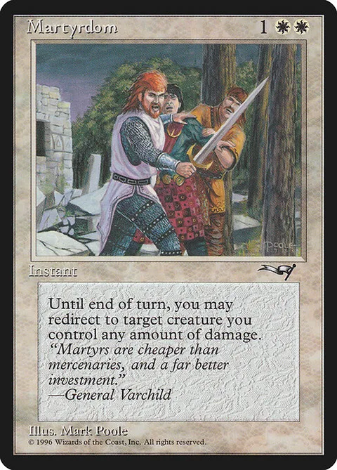Martyrdom, card 10a from Alliances