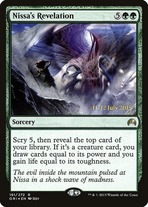Nissa's Revelation, carte 191s de Magic Origins Promos