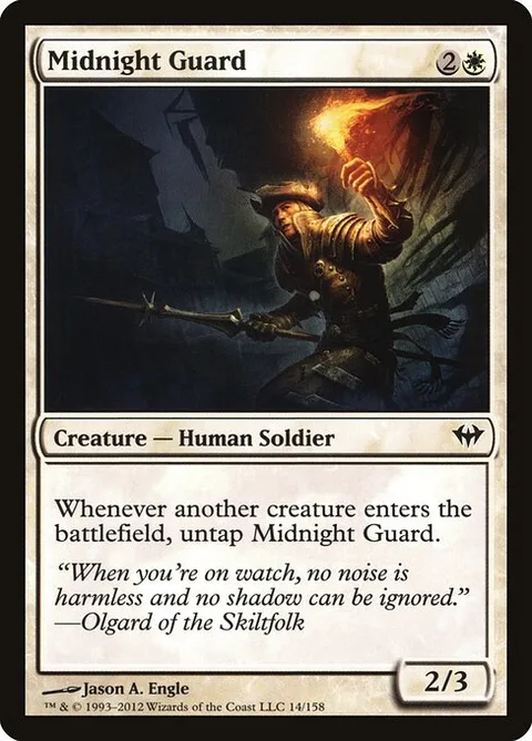 Midnight Guard, card 14 from Dark Ascension
