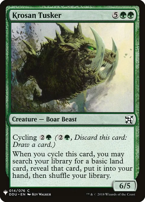 Krosan Tusker, card DDU-14 from The List