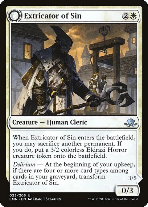 Extricator of Sin // Extricator of Flesh, carte 23 de Eldritch Moon