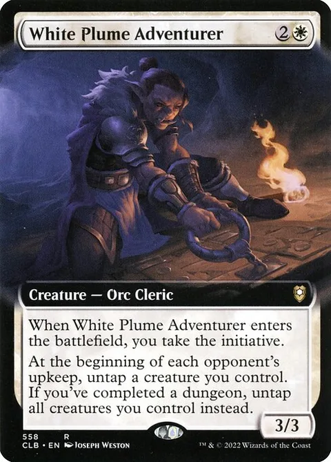 White Plume Adventurer, card 558 from Commander Legends: Battle for Baldur's Gate