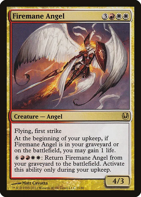 Firemane Angel, carte 21 de Duel Decks: Ajani vs. Nicol Bolas