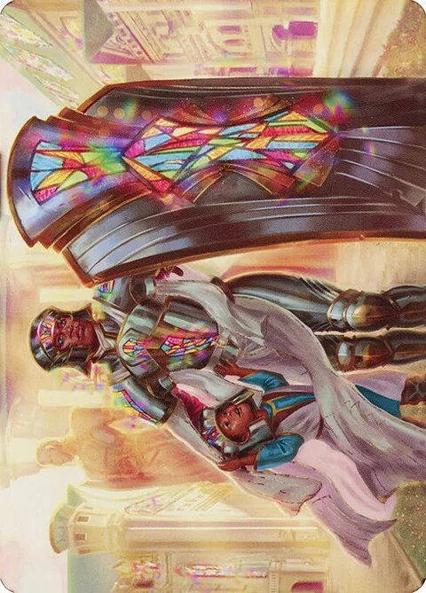 Guardian of New Benalia // Guardian of New Benalia, card 8 from Dominaria United Art Series