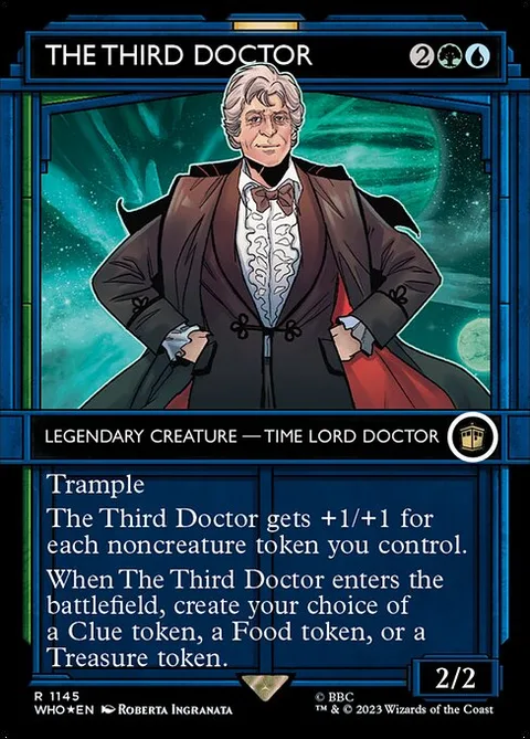 The Third Doctor, card 1145 from Doctor Who