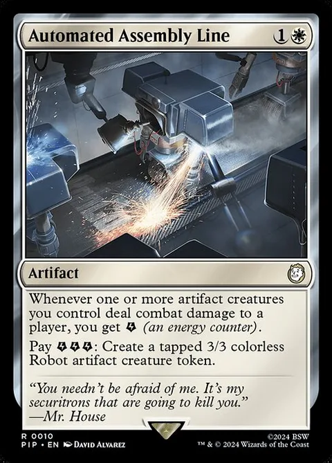 Automated Assembly Line, card 10 from Fallout