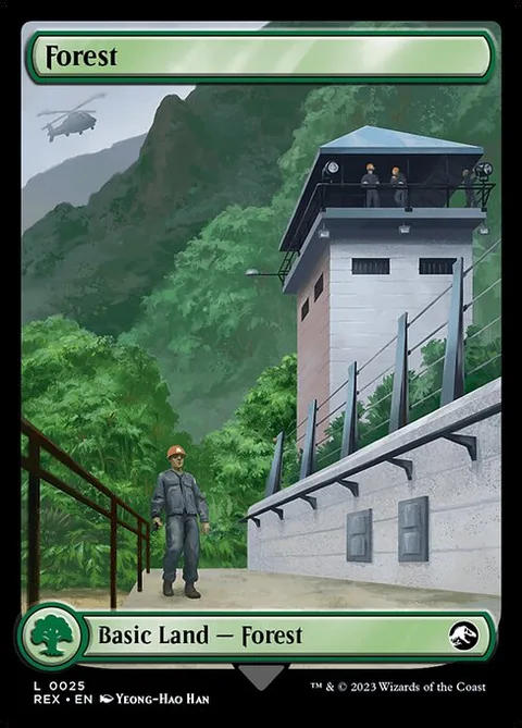 Forest // Forest, carte 25 de Jurassic World Collection