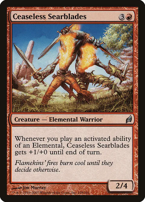 Ceaseless Searblades, carte 158 de Lorwyn