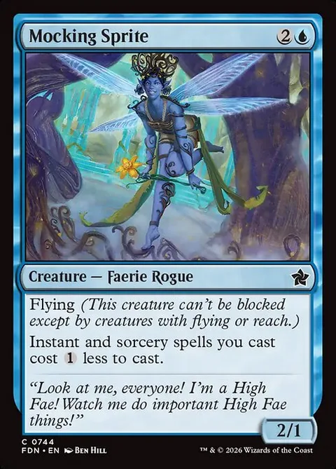 Mocking Sprite, card 744 from Foundations