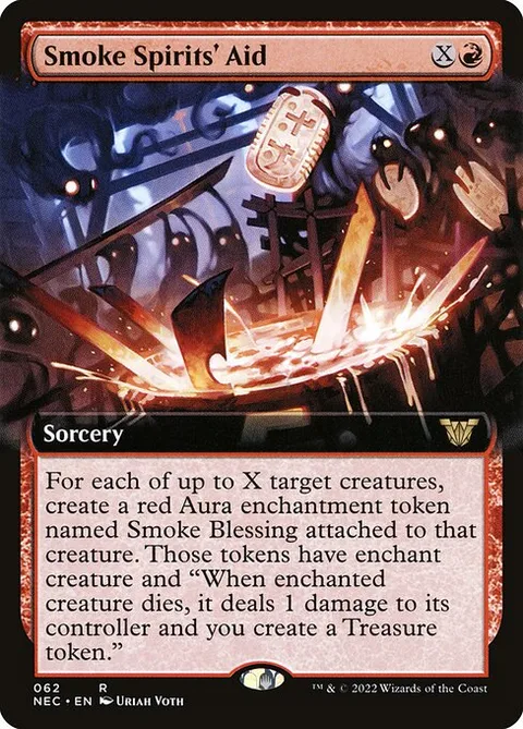 Smoke Spirits' Aid, carte 62 de Neon Dynasty Commander