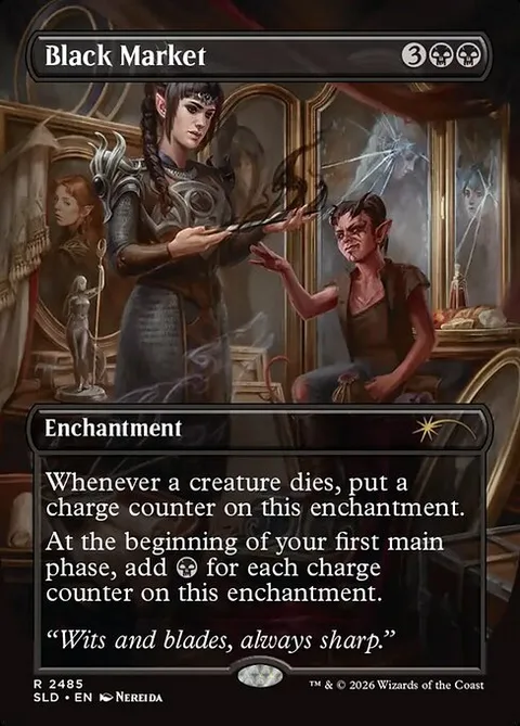 Black Market, card 2485 from Secret Lair Drop