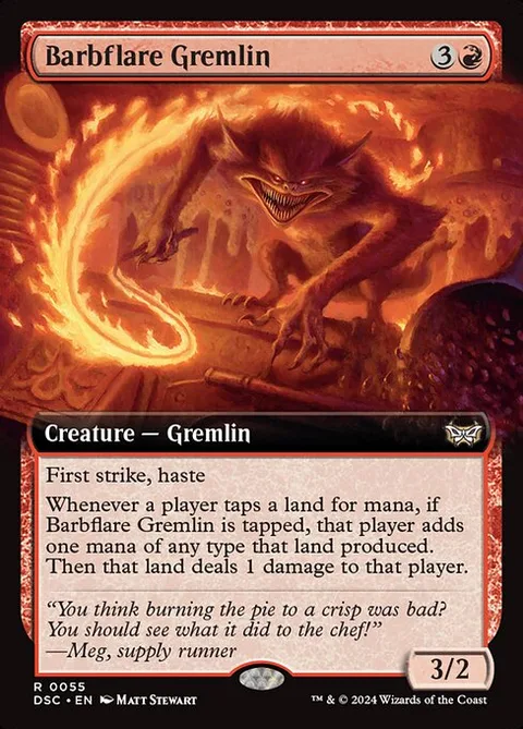 Barbflare Gremlin, carte 55 de Duskmourn: House of Horror Commander