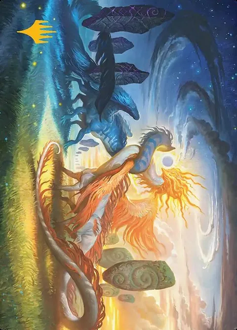 Celestial Reunion // Celestial Reunion, card 19 from Lorwyn Eclipsed Art Series