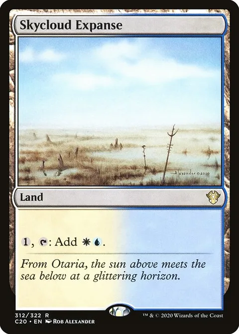 Skycloud Expanse, card 312 from Commander 2020