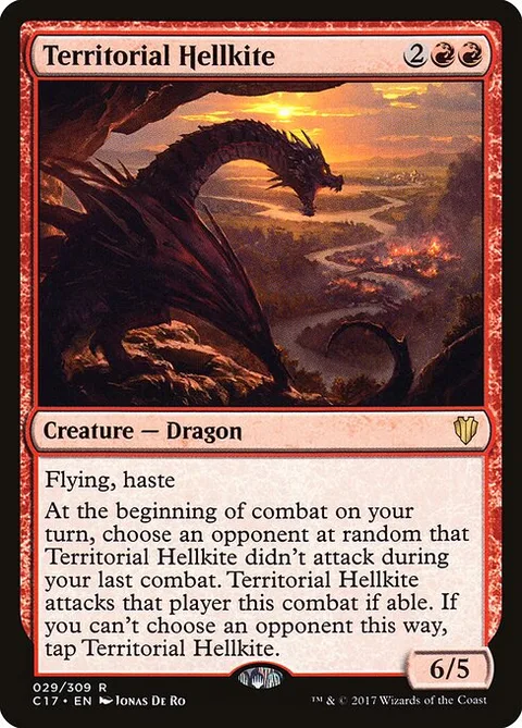 Territorial Hellkite, card 29 from Commander 2017