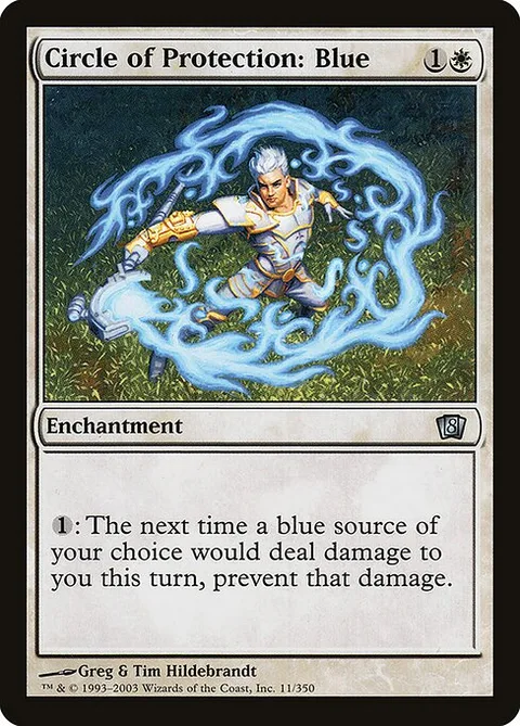 Circle of Protection: Blue, card 11★ from Eighth Edition