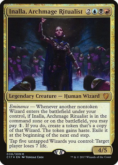 Inalla, Archmage Ritualist, carte 38 de Commander 2017 Oversized