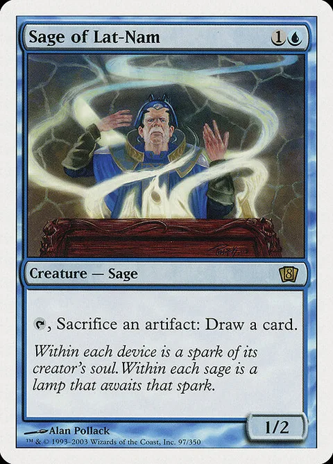Sage of Lat-Nam, card 97 from Eighth Edition
