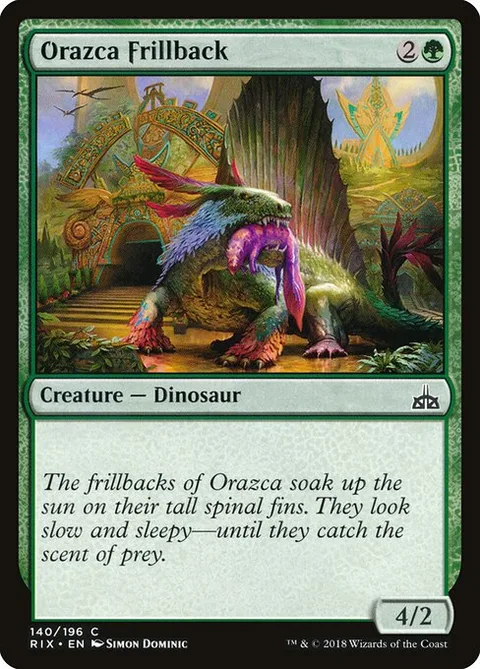 Orazca Frillback, card 140 from Rivals of Ixalan