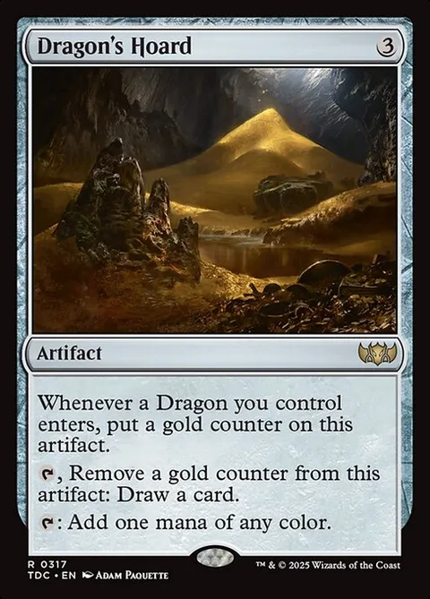 Dragon's Hoard, card 317 from Tarkir: Dragonstorm Commander