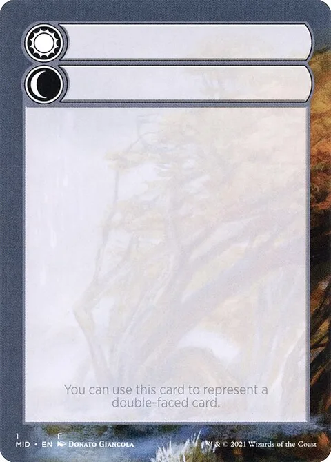 Double-Faced Substitute Card, carte 1 de Innistrad: Midnight Hunt Substitute Cards
