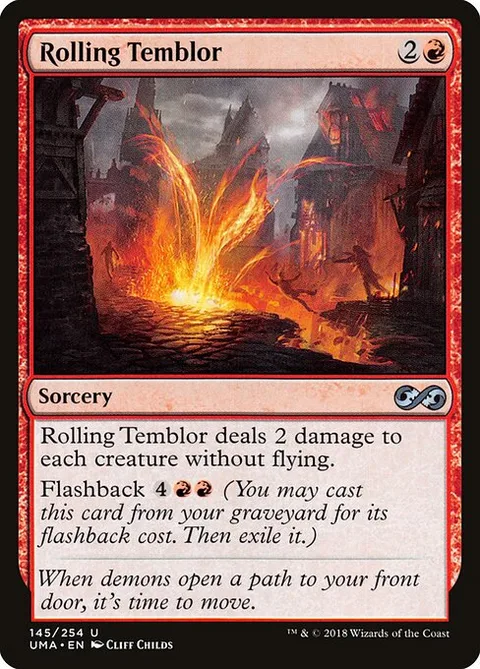 Rolling Temblor, card 145 from Ultimate Masters
