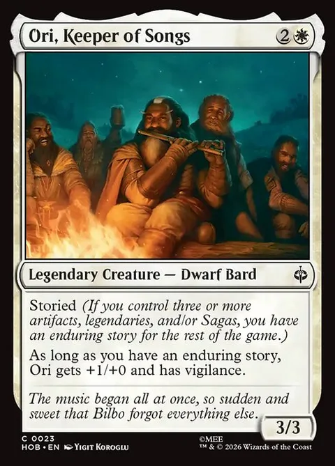Ori, Keeper of Songs, carte 23 de The Hobbit