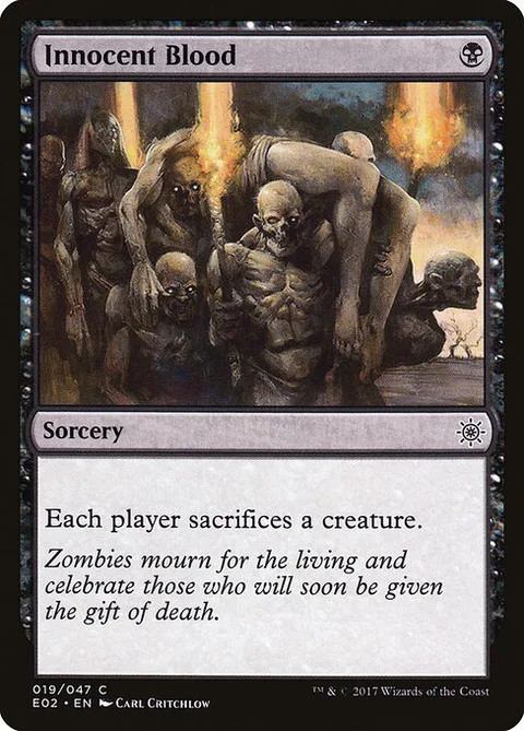 Innocent Blood, card 19 from Explorers of Ixalan