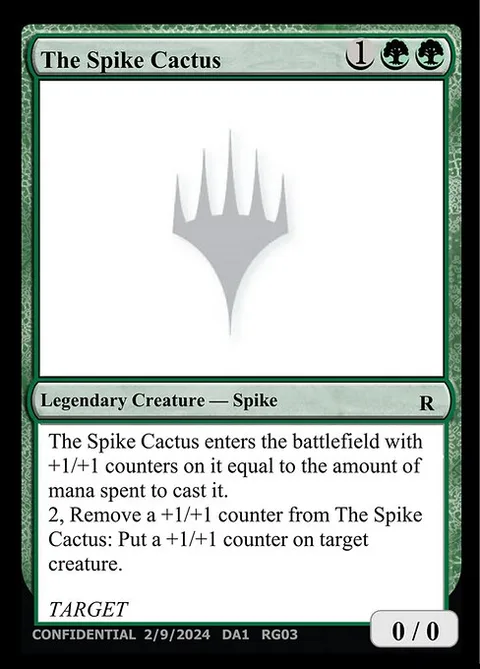 The Spike Cactus, card RG03e from Unknown Event