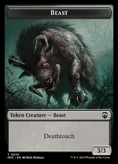 Beast, card 10 from Modern Horizons 3 Commander Tokens