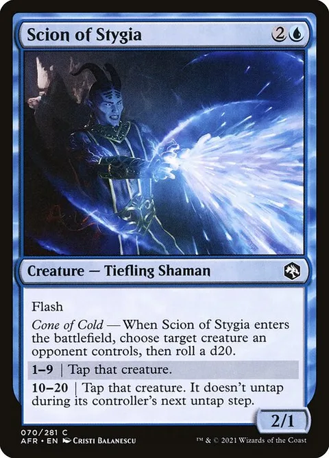 Scion of Stygia, card 70 from Adventures in the Forgotten Realms