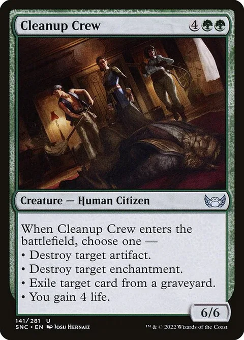 Cleanup Crew, carte 141 de Streets of New Capenna