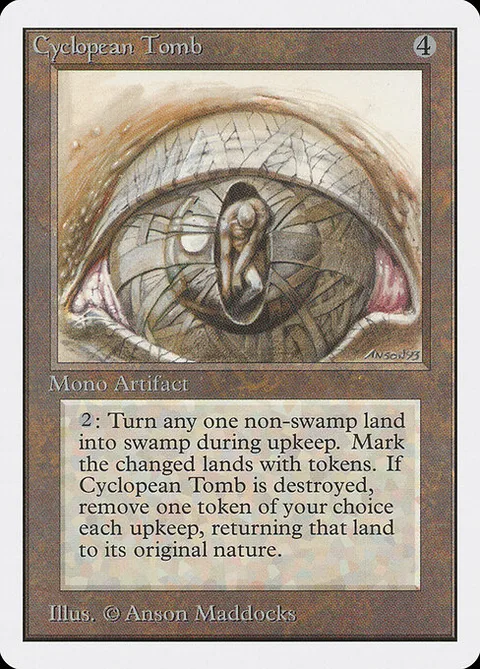 Cyclopean Tomb, card 241 from Unlimited Edition