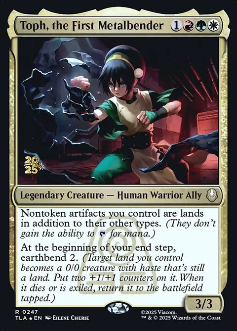 Toph, the First Metalbender, card 247s from Avatar: The Last Airbender Promos