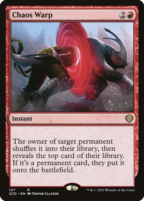 Chaos Warp, card 127 from Starter Commander Decks