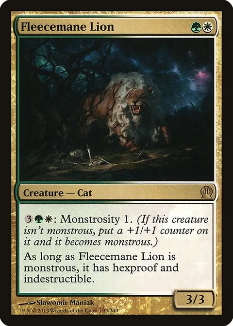 Fleecemane Lion, card 193 from Theros