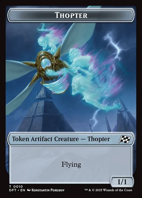 Thopter, carte 10 de Aetherdrift Tokens