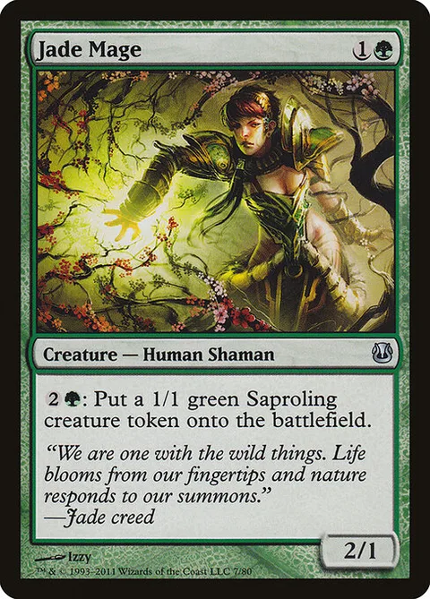 Jade Mage, card 7 from Duel Decks: Ajani vs. Nicol Bolas