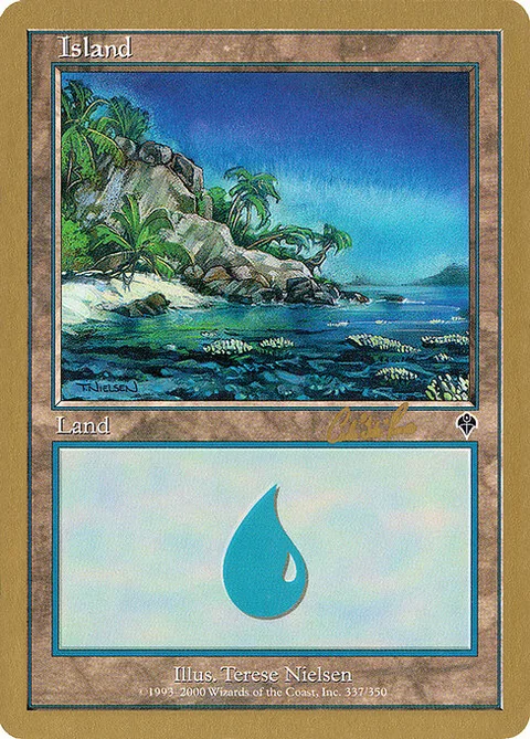 Island, card cr337a from World Championship Decks 2002